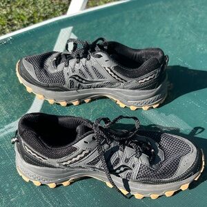 Saucony Excursion TR Runanywhere Black and Gray Athletic Shoes